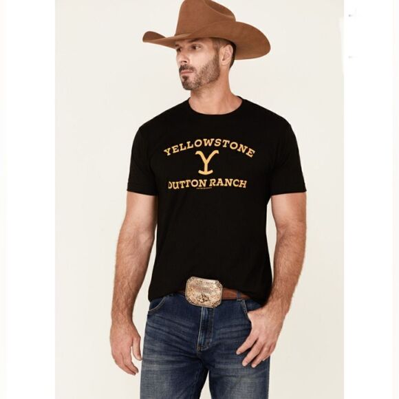 Yellowstone Men's Cotton Dutton Ranch Logo Short Sleeve T-Shirts 2-Pack Size XS - Picture 8 of 10